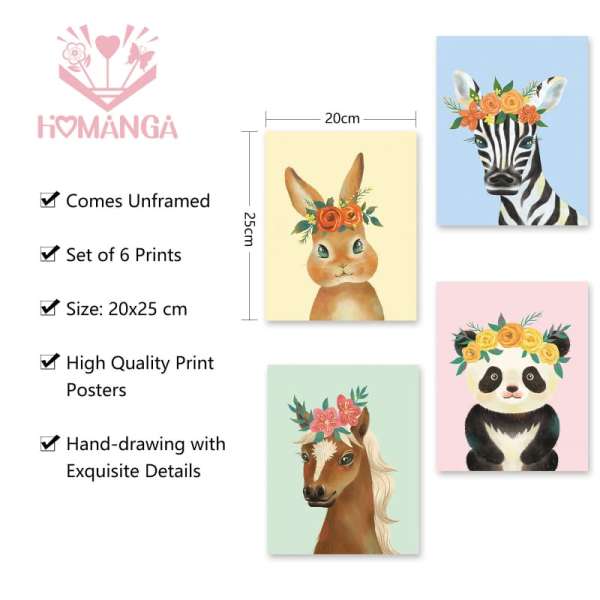 Kids Room Decor Nursery Wall Art Prints