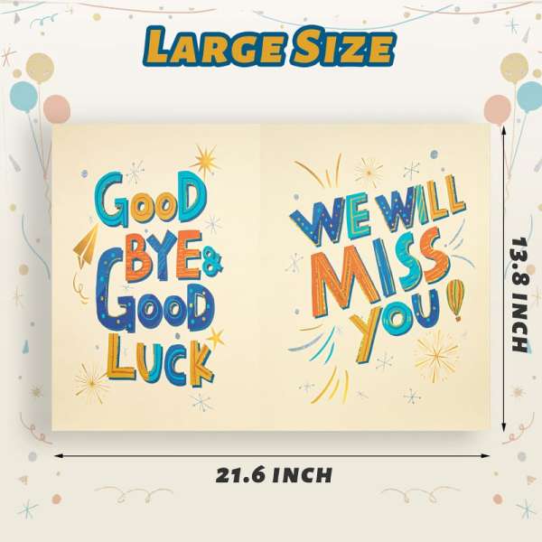 Giant Farewell Greeting Card