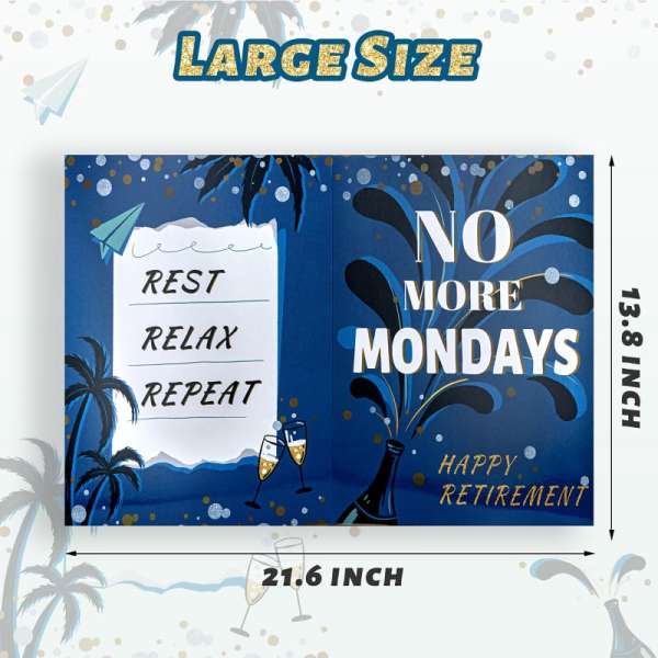 Giant Happy Retirement Card