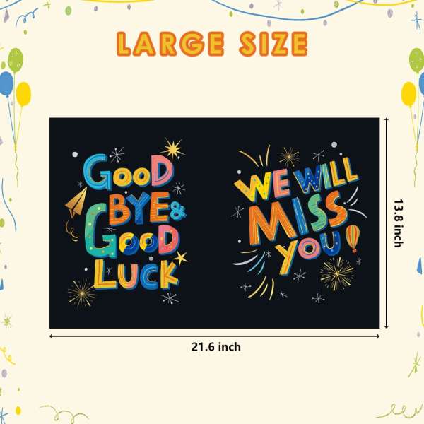 Farewell party decorations card