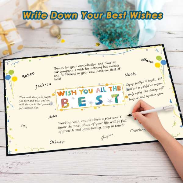 Farewell party decorations card