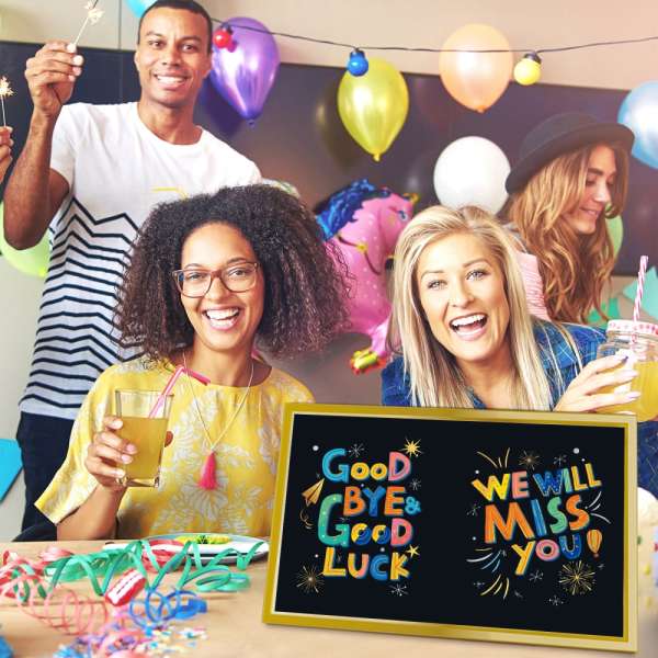 Farewell party decorations card