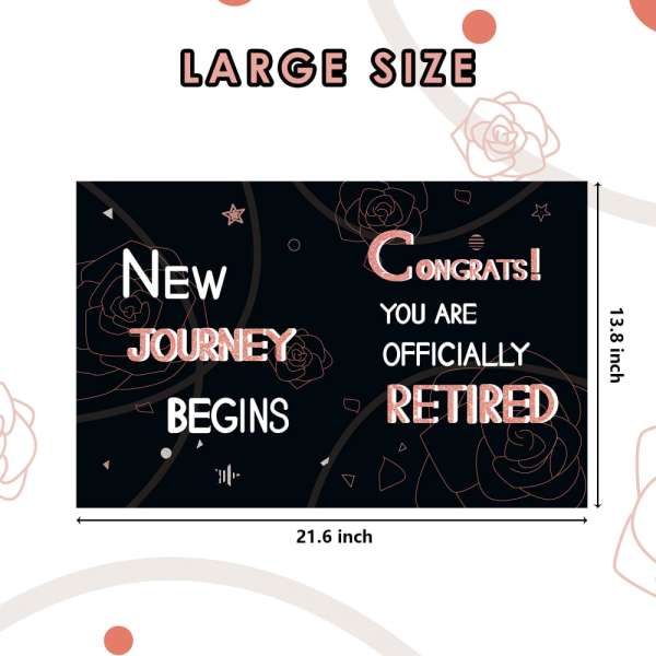 Retirement party decorations card