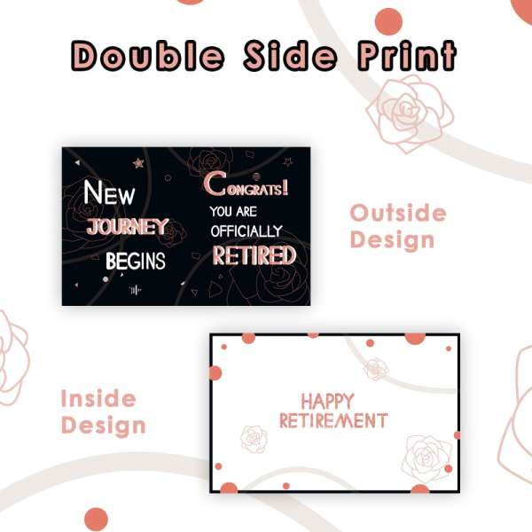 Retirement party decorations card