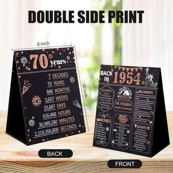 HOMANGA 70th Birthday Anniversary Decorations for Women - Image 2