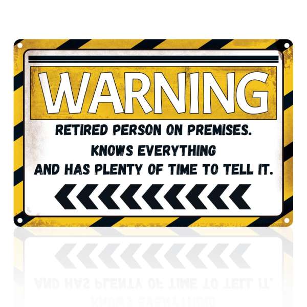 HOMANGA Retirement Sign, Funny Retirement Gifts For Men Women