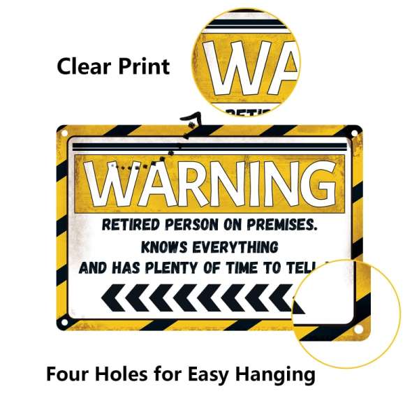 HOMANGA Retirement Sign, Funny Retirement Gifts For Men Women - Image 5