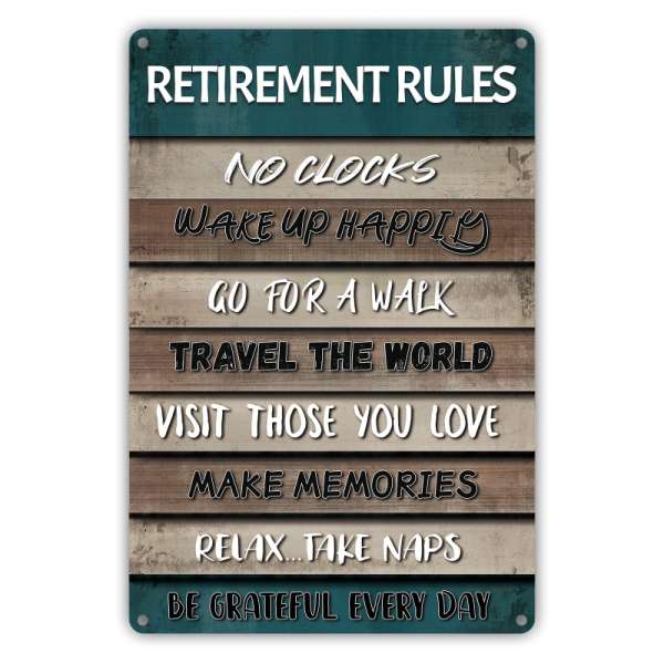 HOMANGA Retirement Sign, Funny Retirement Gifts for Men Women