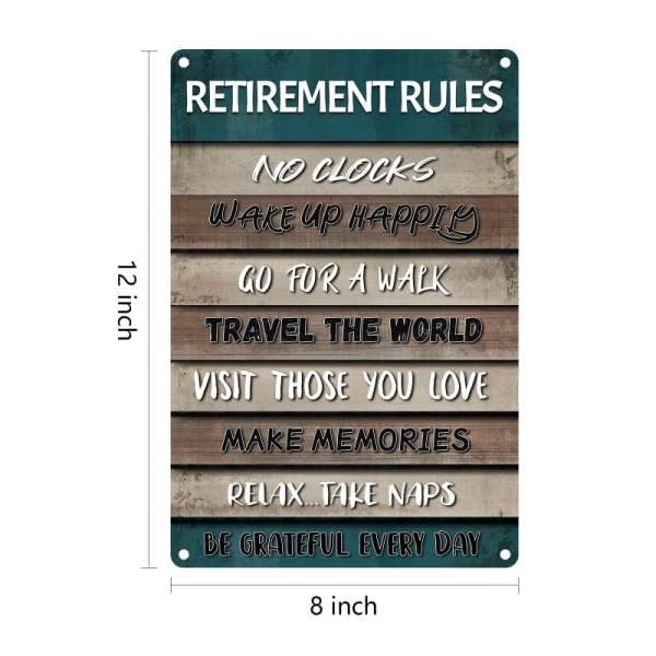 HOMANGA Retirement Sign, Funny Retirement Gifts for Men Women - Image 3