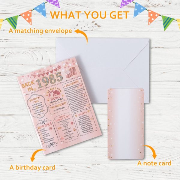 HOMANGA 40th Birthday Card(Rose Gold) - Image 3