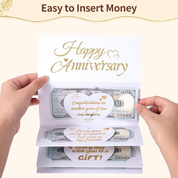 HOMANGA Anniversary Card for Him or Her, Anniversary Money Card for Cash Gifts, Happy Anniversary's Gifts for Couple, Husband, Wife, Boyfriend, Girlfriend - Image 5