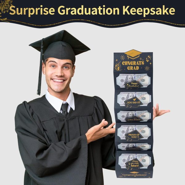 HOMANGA Graduation Money Holder for Cash Gift, Congrats Grad Card for High School College University Graduates, Graduation Gifts for Him Her Son Daughter - Image 2