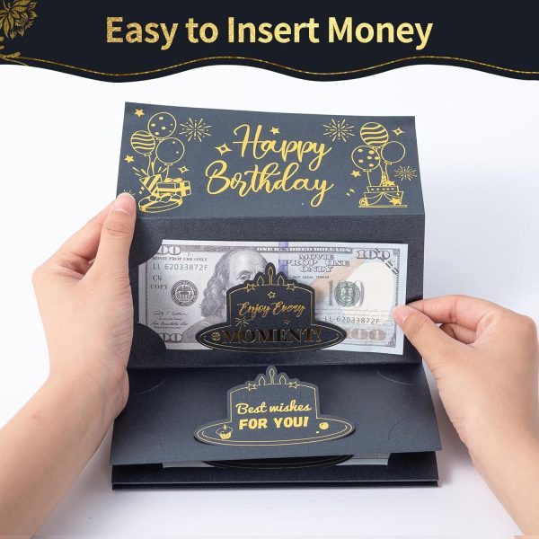 HOMANGA Birthday Money Card for Cash Gifts, Surprise Cash Envelope for Men Women Kids, Birthday Gift Card Money Holder for Men Women Girls Boys - Image 4