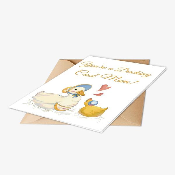 HOMANGA Mothers Day Card for Mom Grandma Stepmom Grandmother Wife, Mothers Day Card from Son or Daughter, Funny Mother’s Day Greeting Cards with Envelope, 13x18cm (Duck) - Image 6