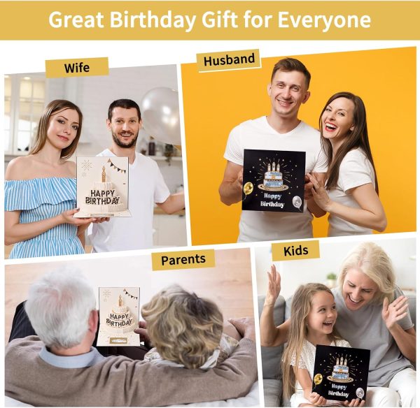 HOMANGA Birthday Money Card, Birthday Money Holder with Scratch-Off Surprise, Birthdays Pop Up Card for Cash Gift, Birthday’s Gift for Women Men Mom Wife Husband Boys Girls - Image 6